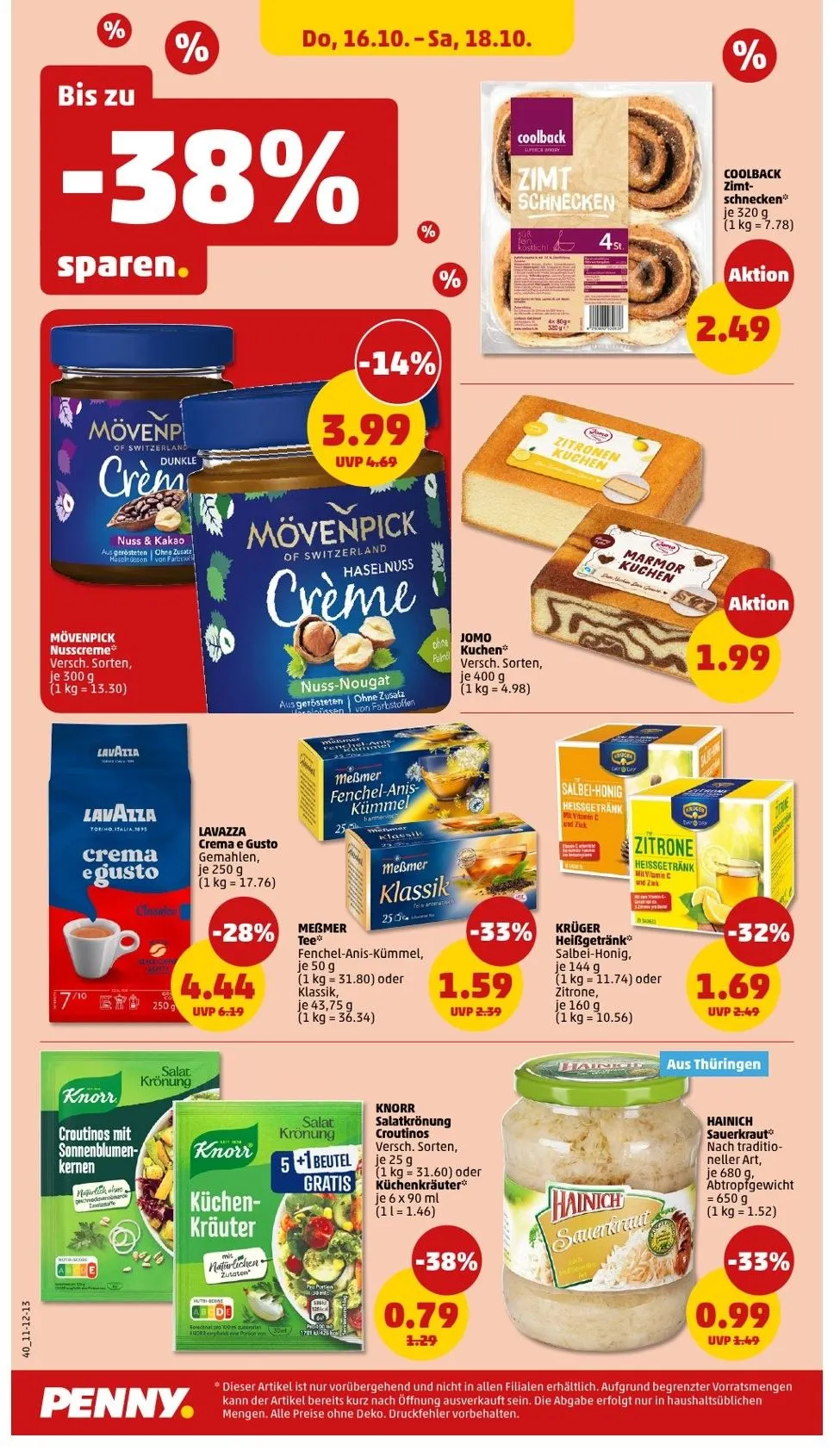 Penny Prospekte von 13. Oktober bis 18. Oktober 2025 - Prospekt seite 44