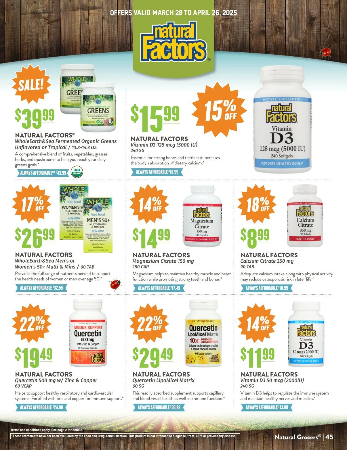 Weekly ad Natural Grocers Deals from April 4 to April 30 2025 - Page 32