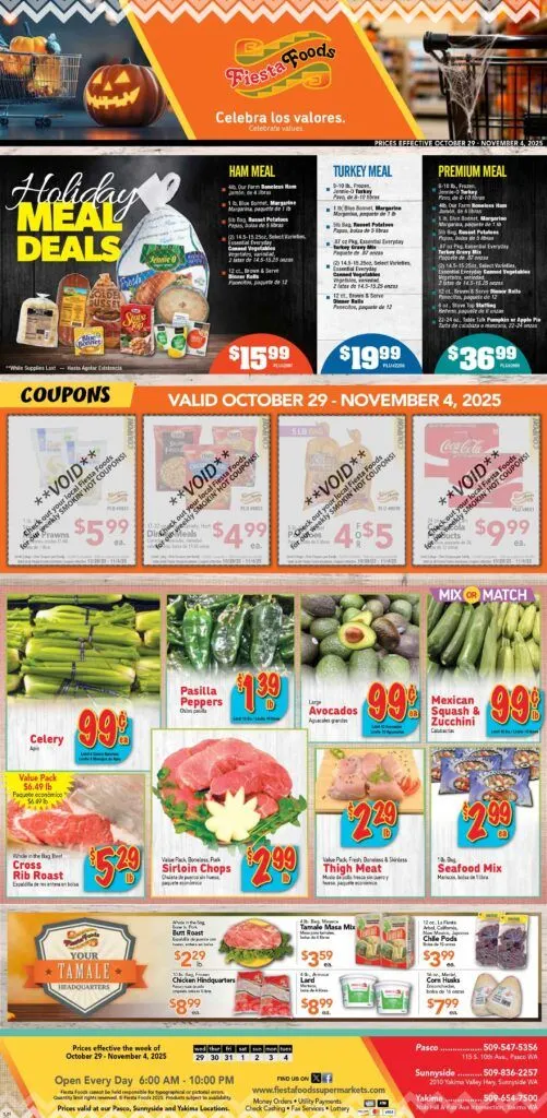 Weekly ad Fiesta Foods SuperMarkets Sales from October 29 to November 4 2025 - Page