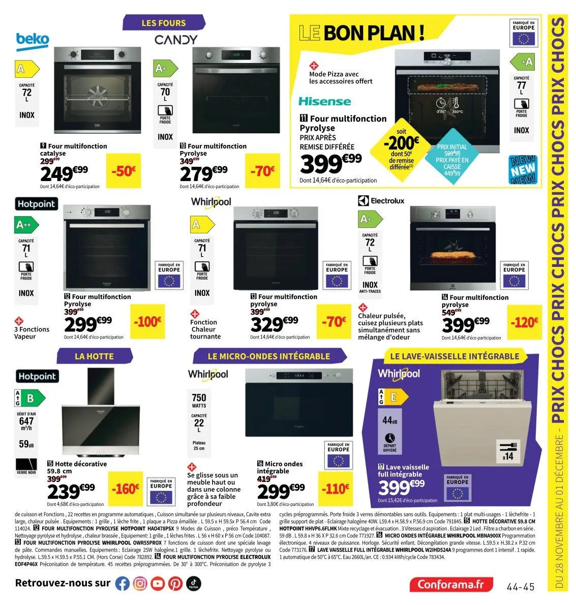 Catalogues Conforama du 28 octobre au 25 décembre 2025 - Catalogue page 45