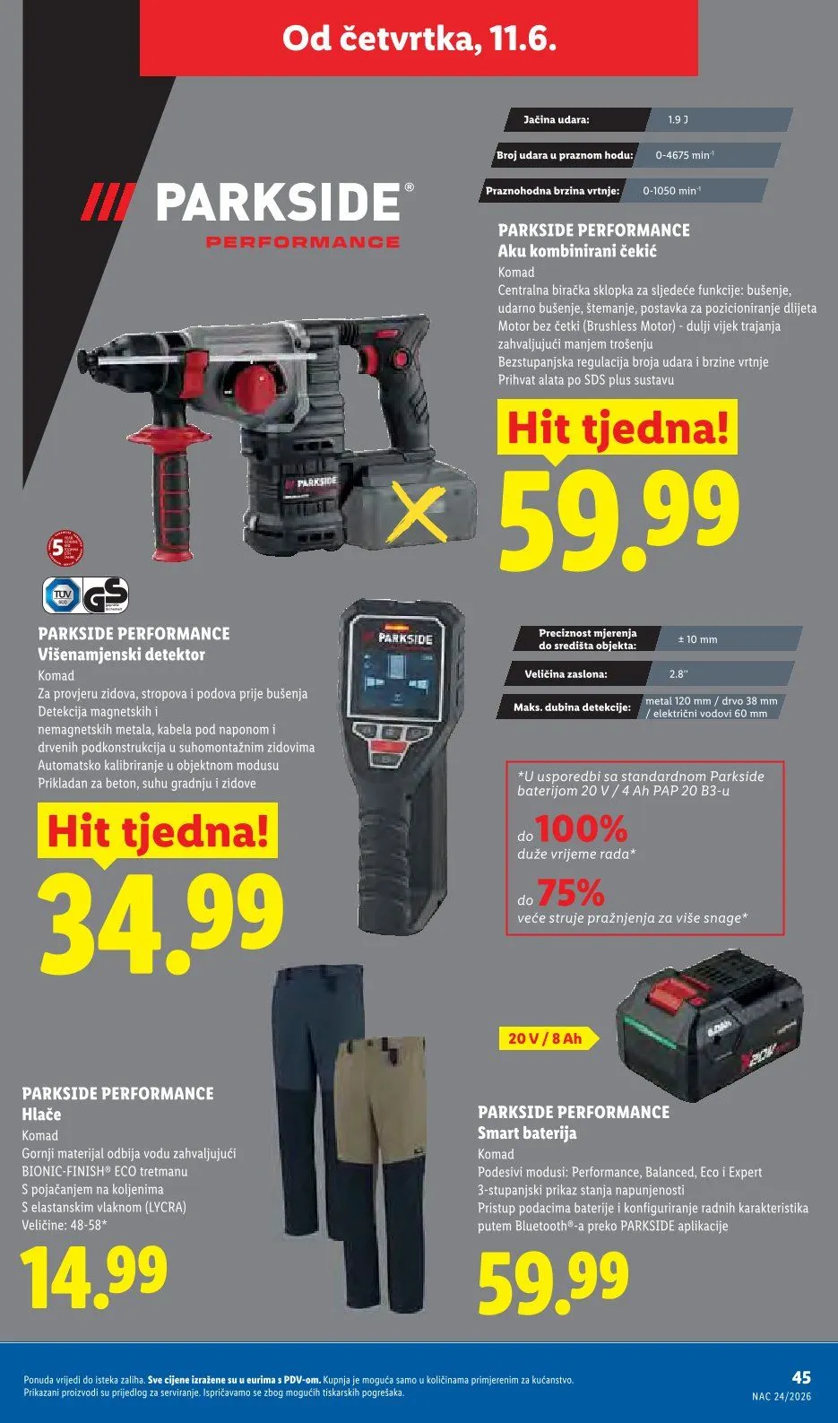 Katalog  LIDL od 8. lipnja do 14. lipnja 2026. - Pregled Stranica 45