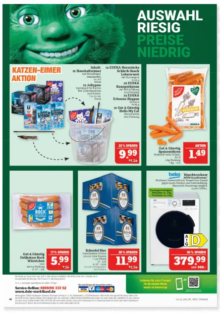 Aktueller Prospekt von MARKTKAUF von 22. Juni bis 28. Juni 2025 - Prospekt seite 44