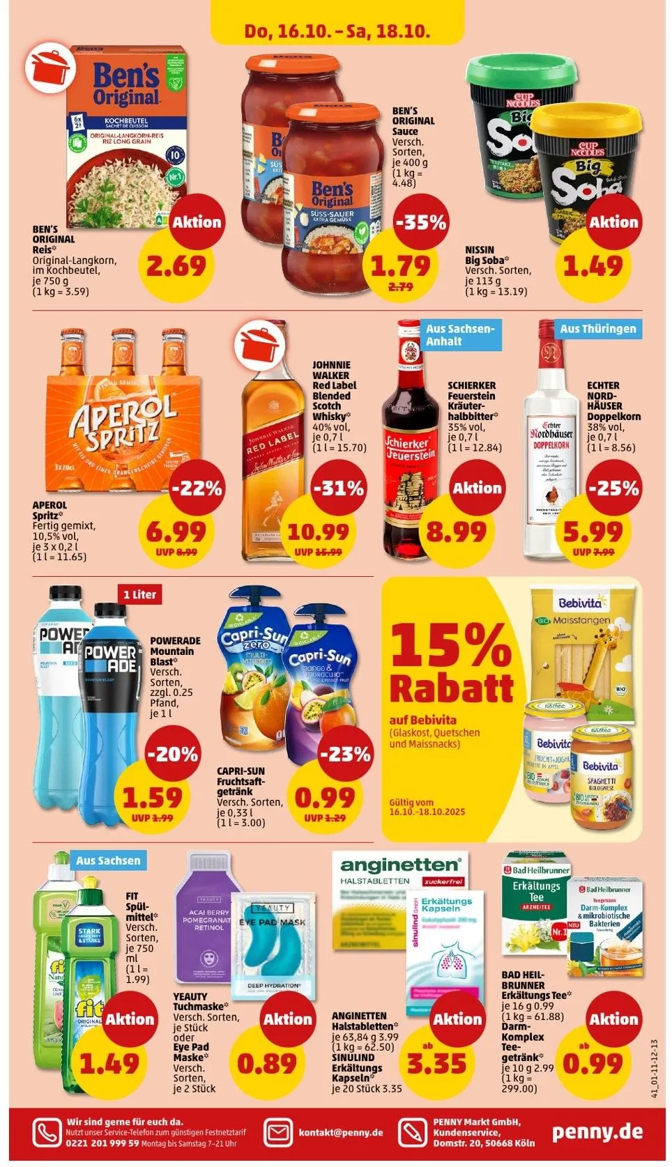 Penny Prospekte von 13. Oktober bis 18. Oktober 2025 - Prospekt seite 45