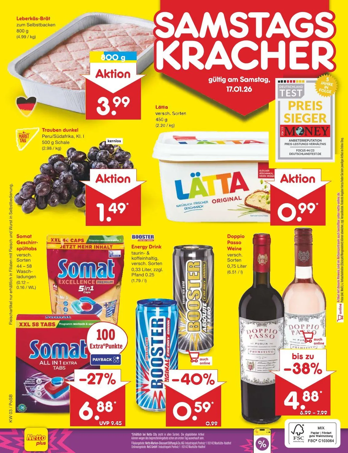 Netto Marken-Discount Angebote von 12. Januar bis 17. Januar 2026 - Prospekt seite 46