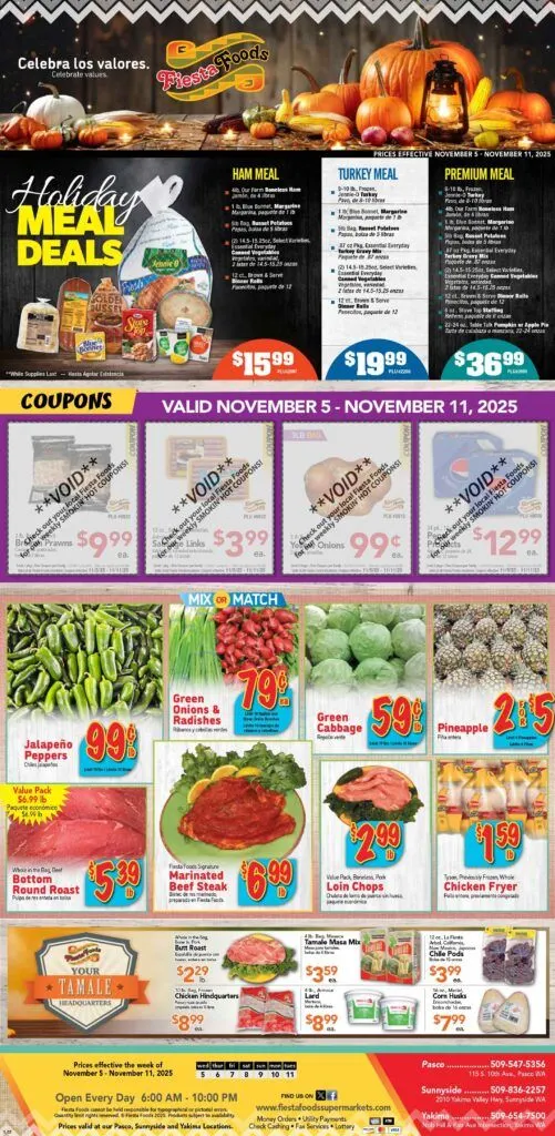 Weekly ad Fiesta Foods SuperMarkets Sales from November 5 to November 11 2025 - Page 1