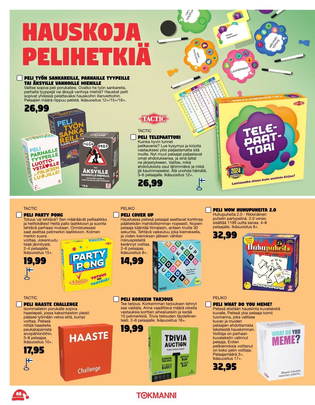  Tokmanni Tarjoukset voimassa alkaen 3. marraskuuta - 24. joulukuuta 2025 - Tarjouslehti sivu 46