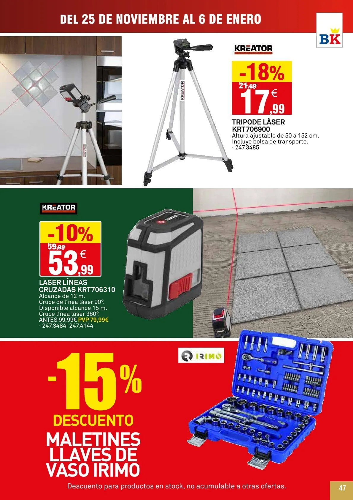 Catálogo de Bricoking Ofertas 25 de noviembre al 6 de enero 2026 - Página 47