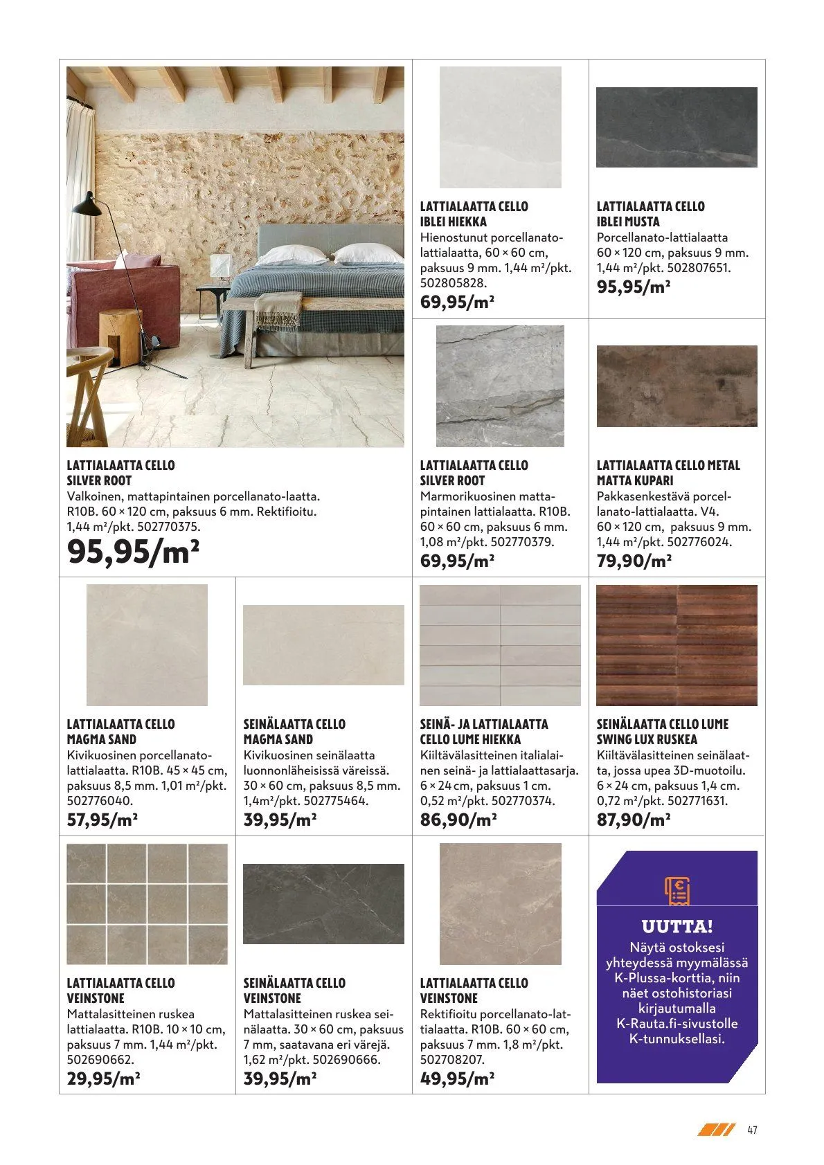 Kaupan K-Rauta uusimmat tarjoukset voimassa alkaen 5. helmikuuta - 28. helmikuuta 2026 - Tarjouslehti sivu 47