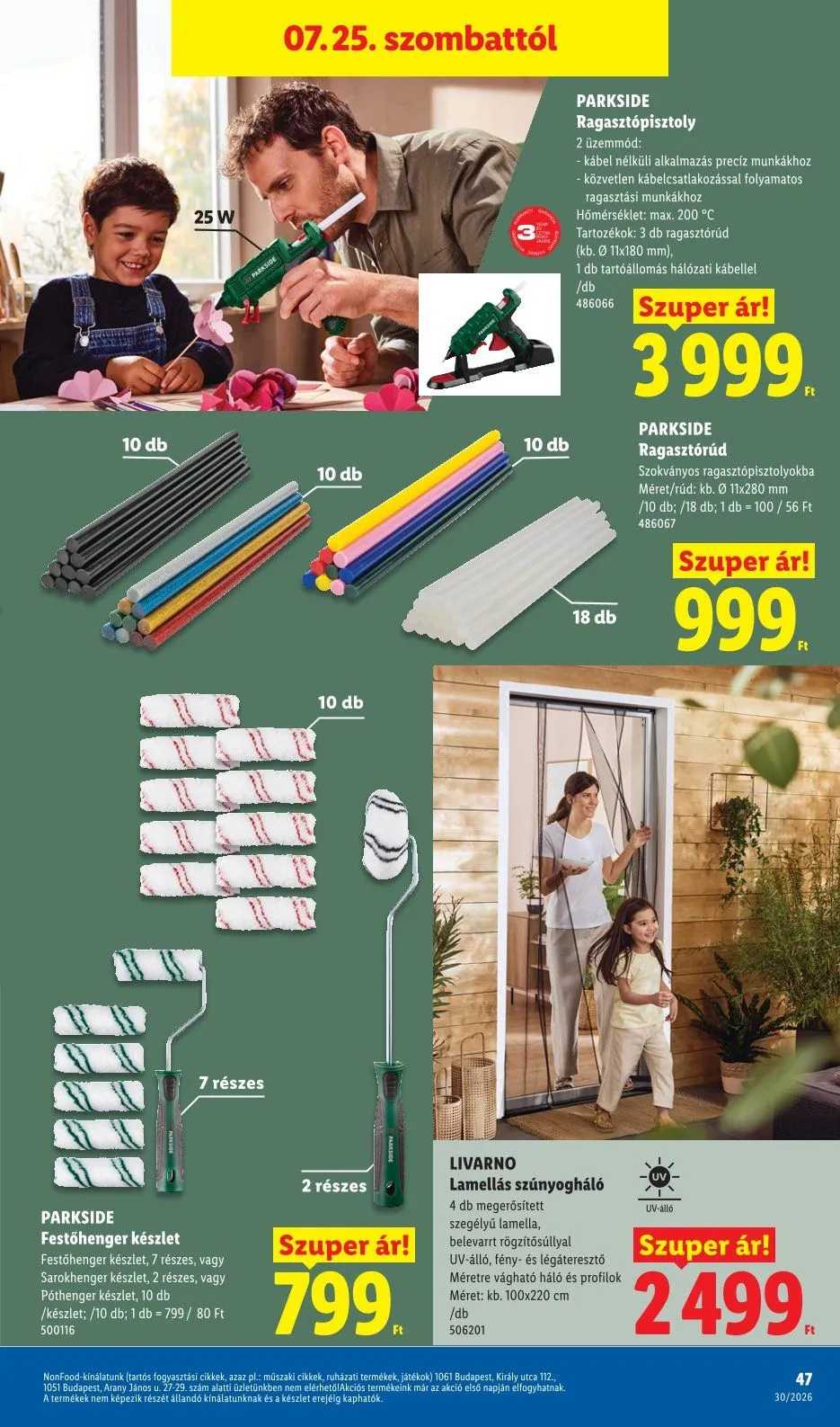 Katalógus  Lidl legfrissebb ajánlatai július 23.-tól július 29.-ig 2026. - Oldal 47