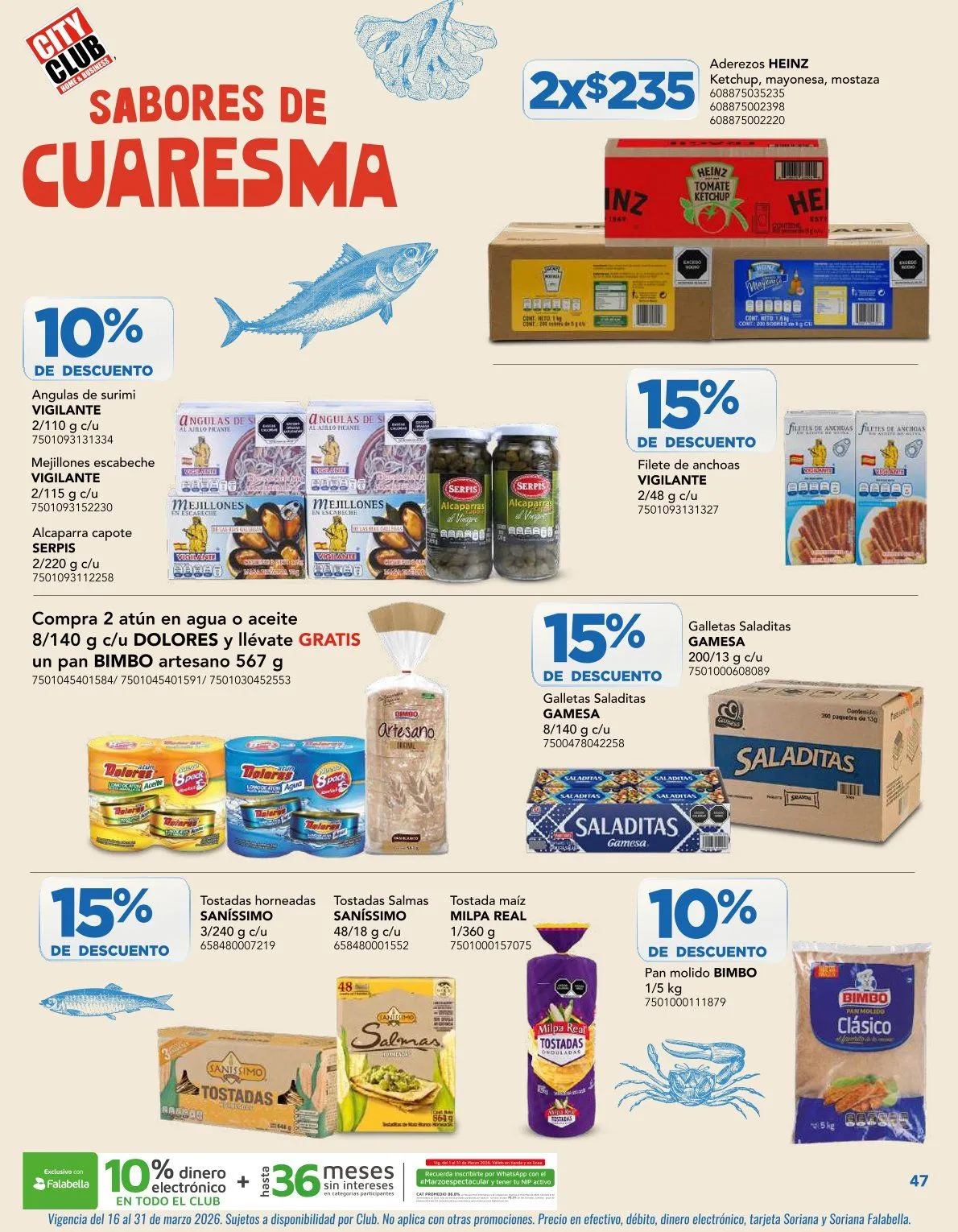 Catálogo de Ofertas City Club 2 de marzo al 31 de marzo 2026 - Pagina 47