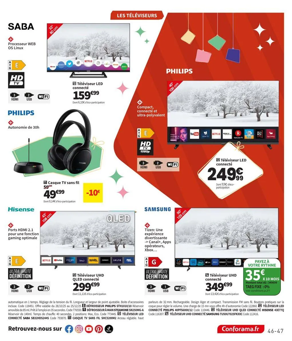 Conforama Catalogue du 1 décembre au 25 décembre 2025 - Catalogue page 47