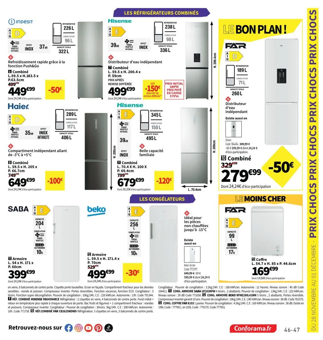 Catalogues Conforama du 28 octobre au 25 décembre 2025 - Catalogue page 47