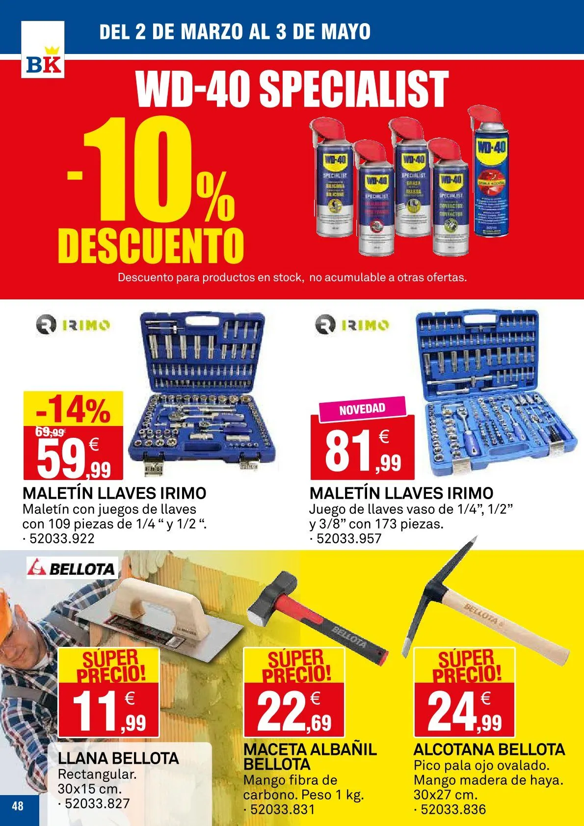 Catálogo de Bricoking Ofertas 2 de marzo al 3 de marzo 2026 - Página 48
