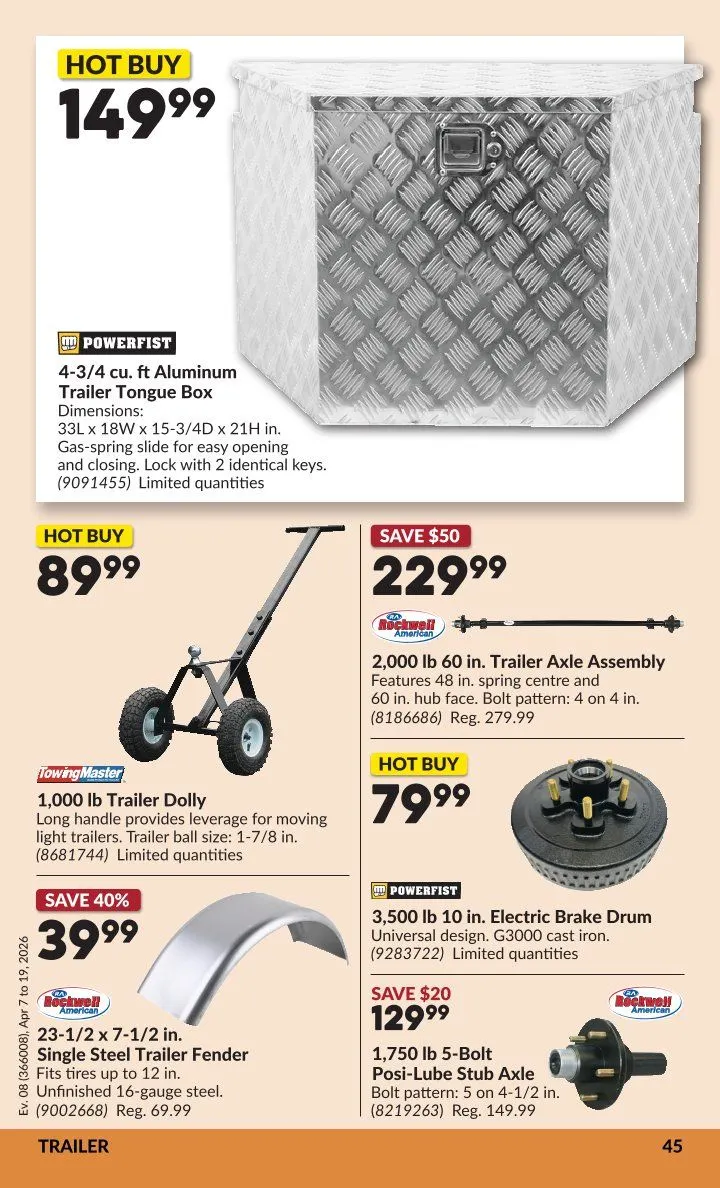 Princess Auto Sales from April 7 to April 19 2026 - flyer page 48