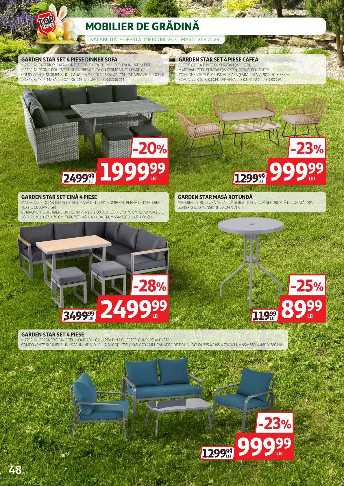 Catalog Ofertă de neratat specială Auchan de la 25 martie până la 11 aprilie 2026 - Revista Pagina 48