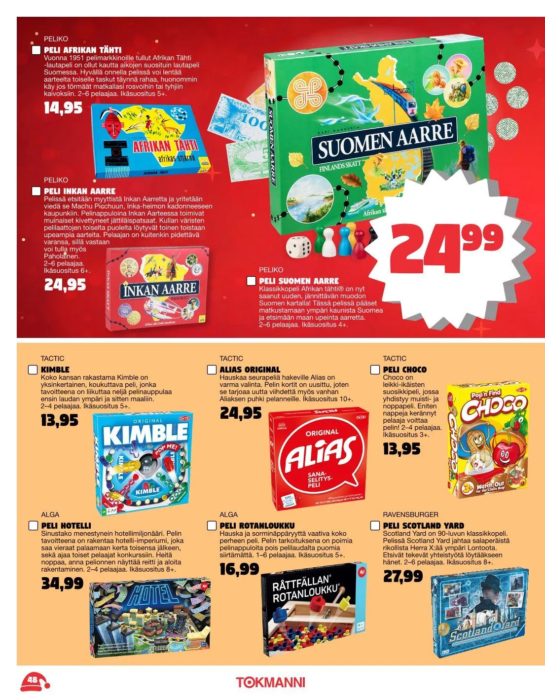  Tokmanni Tarjoukset voimassa alkaen 3. marraskuuta - 24. joulukuuta 2025 - Tarjouslehti sivu 48