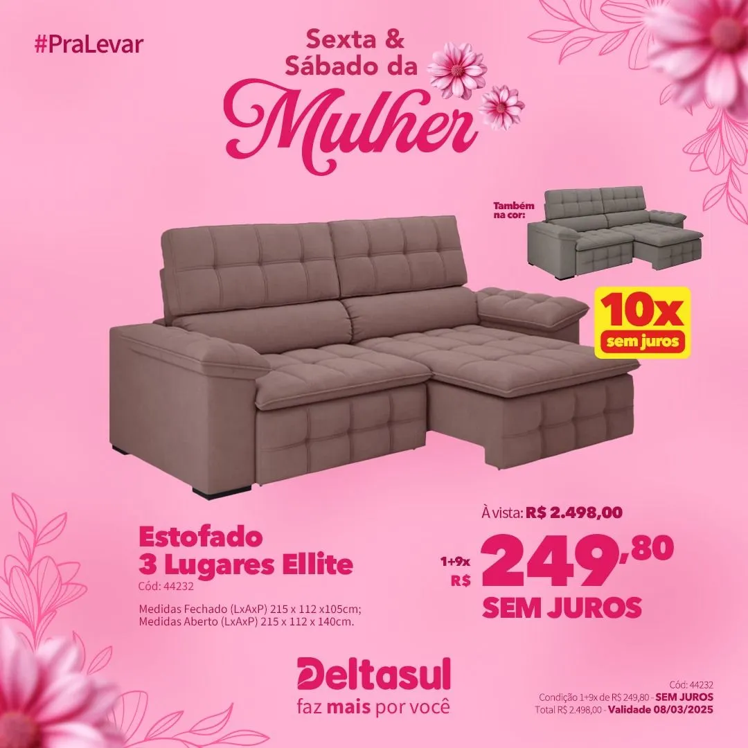 Encarte de Especial Dia da Mulher na Deltasul 7 de março até 9 de março 2025 - Pagina 3