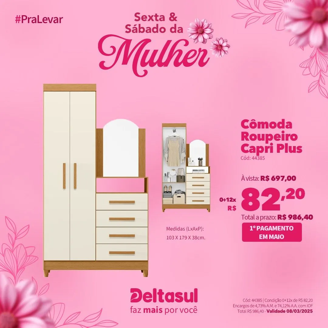 Encarte de Especial Dia da Mulher na Deltasul 7 de março até 9 de março 2025 - Pagina 2