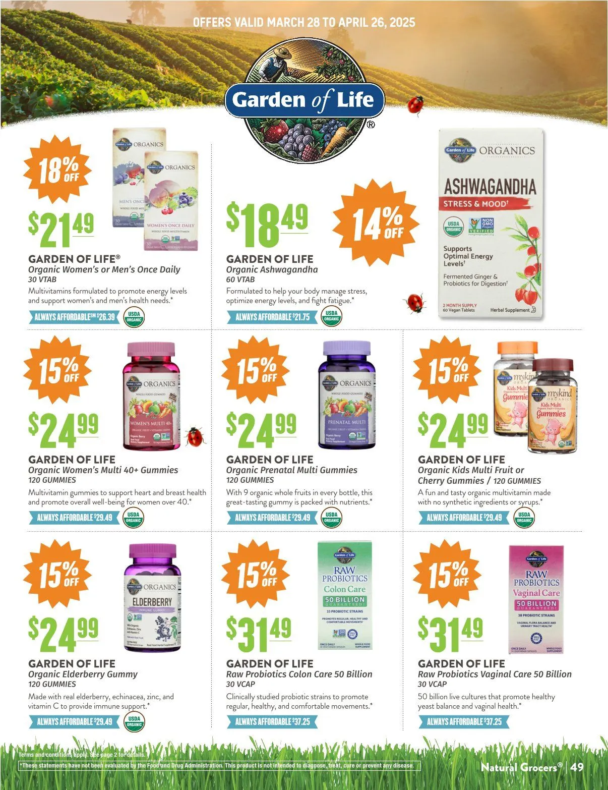 Weekly ad Natural Grocers Deals from April 4 to April 30 2025 - Page 38