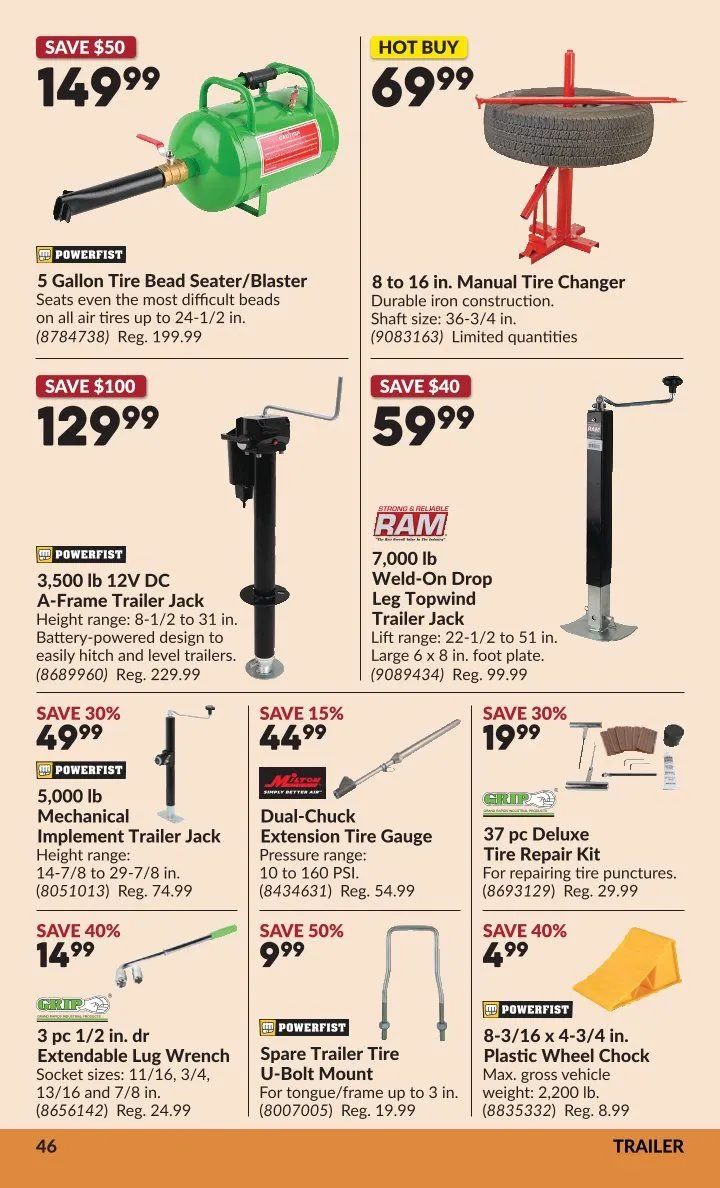 Princess Auto Sales from April 7 to April 19 2026 - flyer page 49