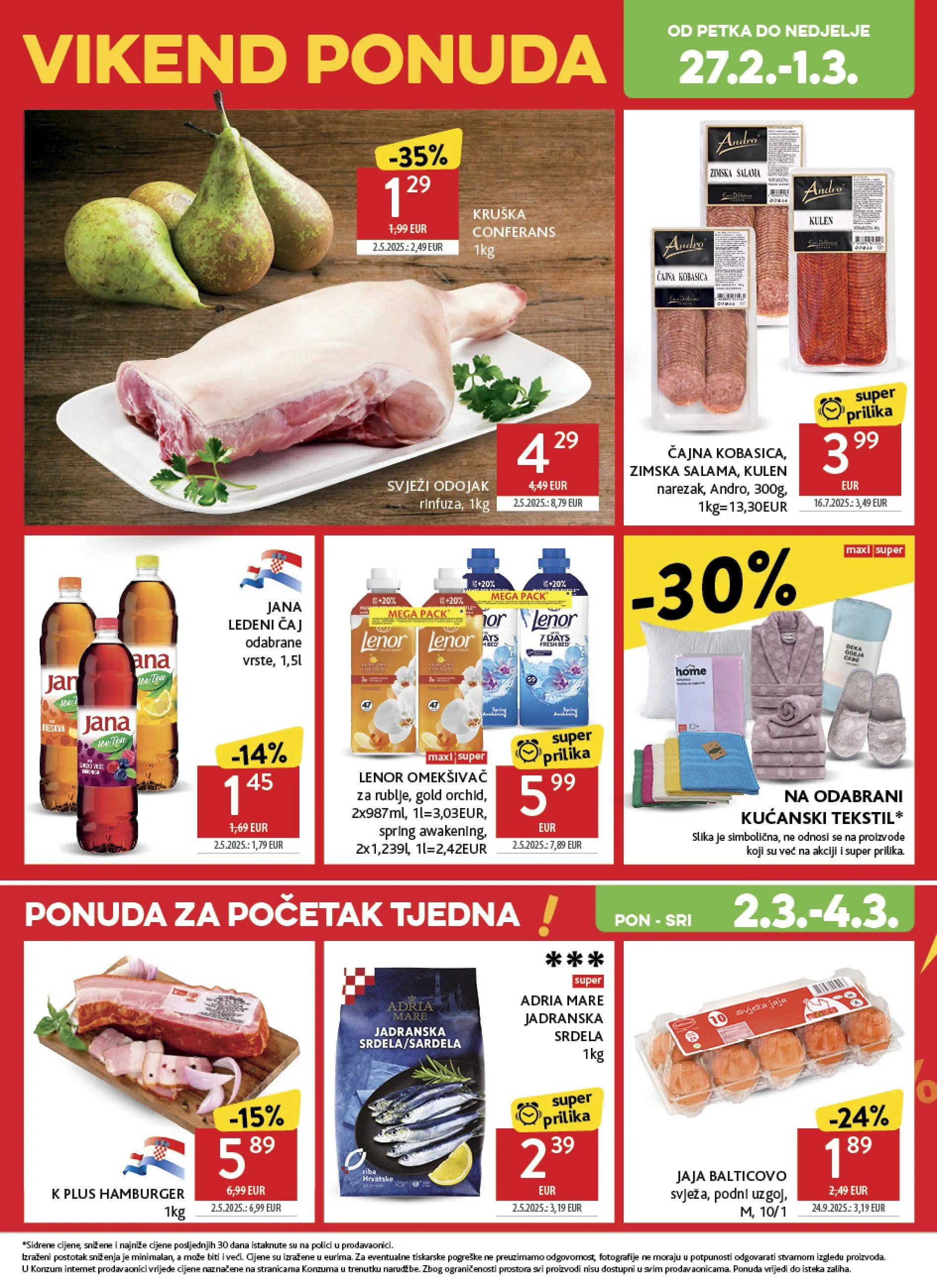 Katalog  Konzum od 25. veljače do 3. ožujka 2026. - Pregled Stranica 49