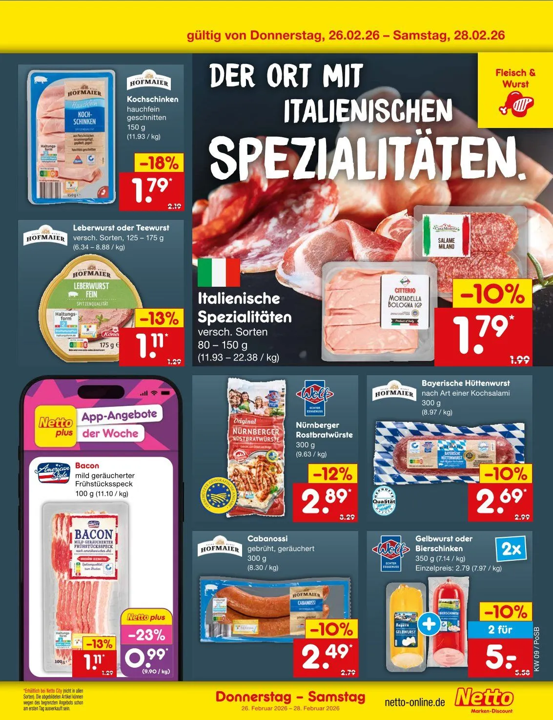Netto Marken-Discount Prospekte von 23. Februar bis 28. Februar 2026 - Prospekt seite 49