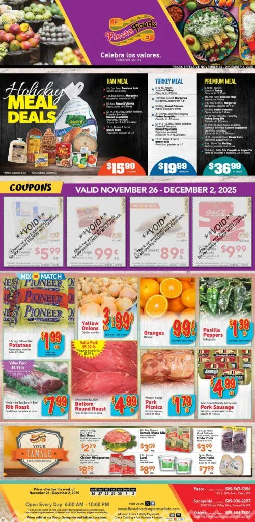 Weekly ad Fiesta Foods SuperMarkets Sales from November 26 to December 2 2025 - Page