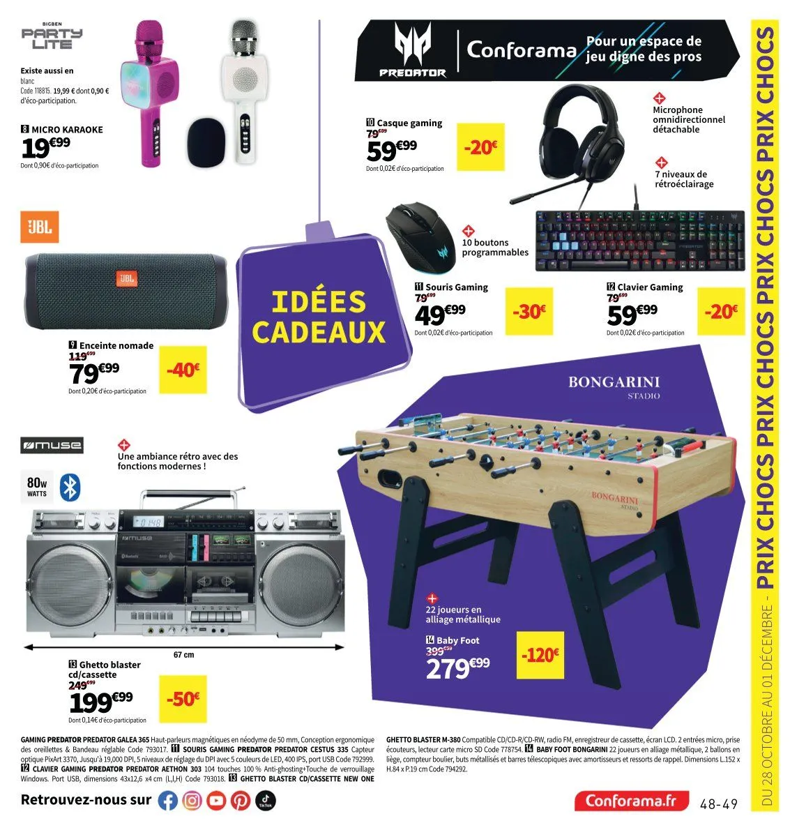 Catalogues Conforama du 28 octobre au 25 décembre 2025 - Catalogue page 49