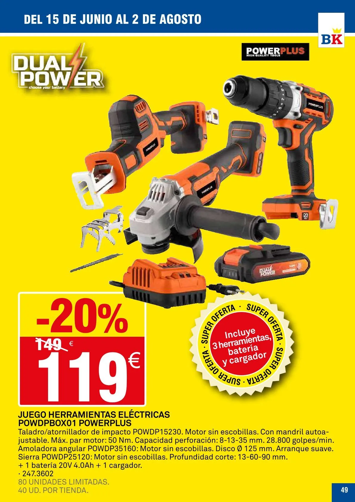 Catálogo de Bricoking Ofertas 15 de junio al 2 de agosto 2026 - Página 49
