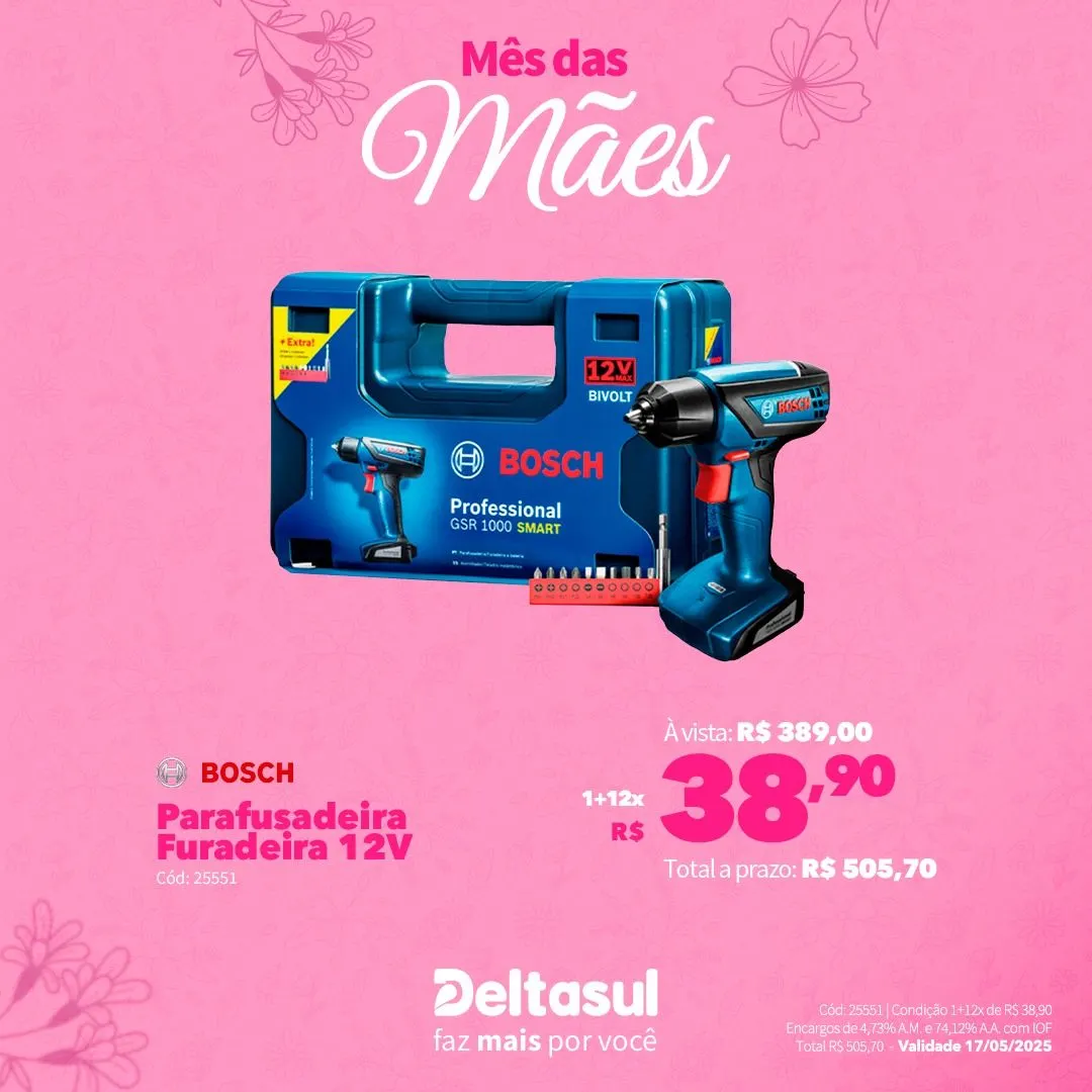 Encarte de Deltasul Mês das Mães! 5 de maio até 17 de maio 2025 - Pagina 1