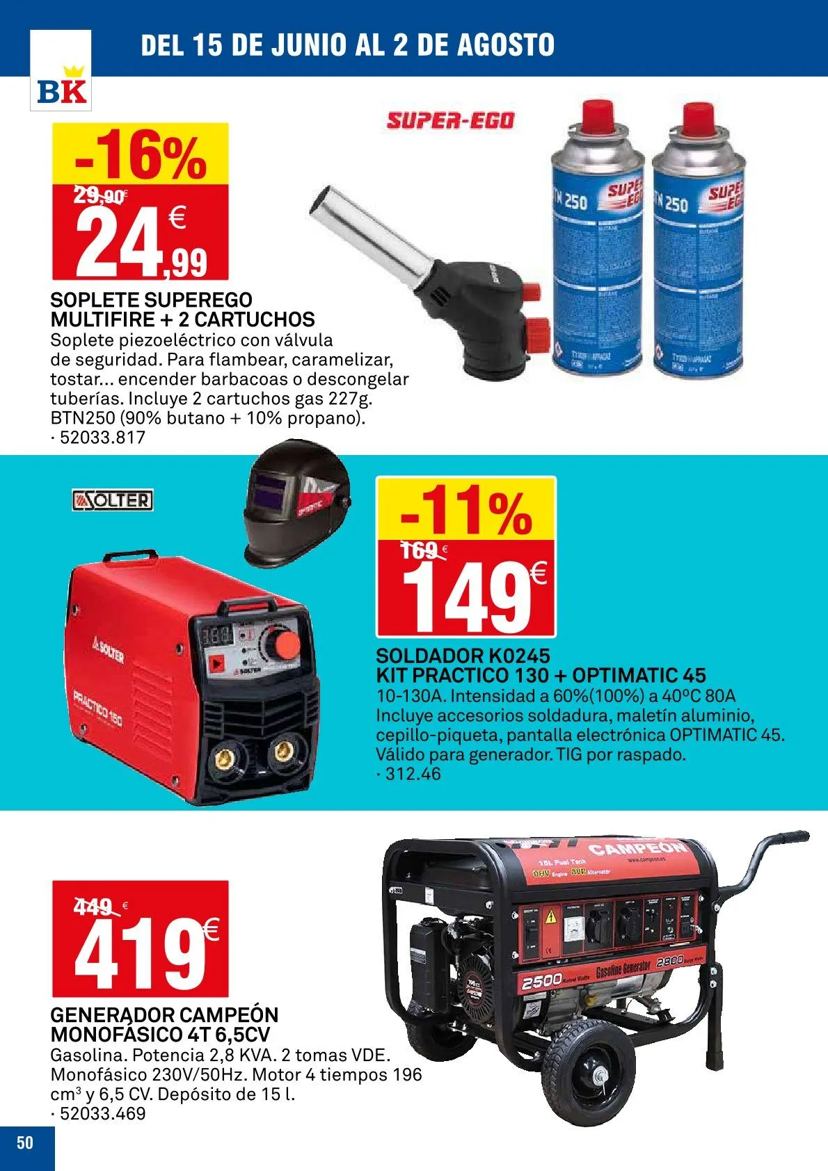 Catálogo de Bricoking Ofertas 15 de junio al 2 de agosto 2026 - Página 50
