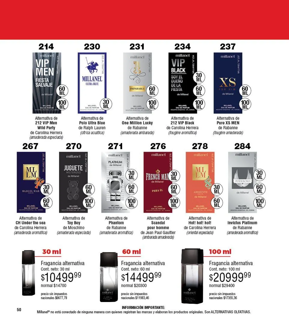 Ofertas de Catalogo Millanel 20 de octubre al 10 de noviembre 2025 - Página 50 del catálogo