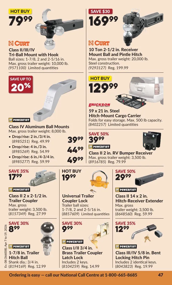 Princess Auto Sales from April 7 to April 19 2026 - flyer page 50