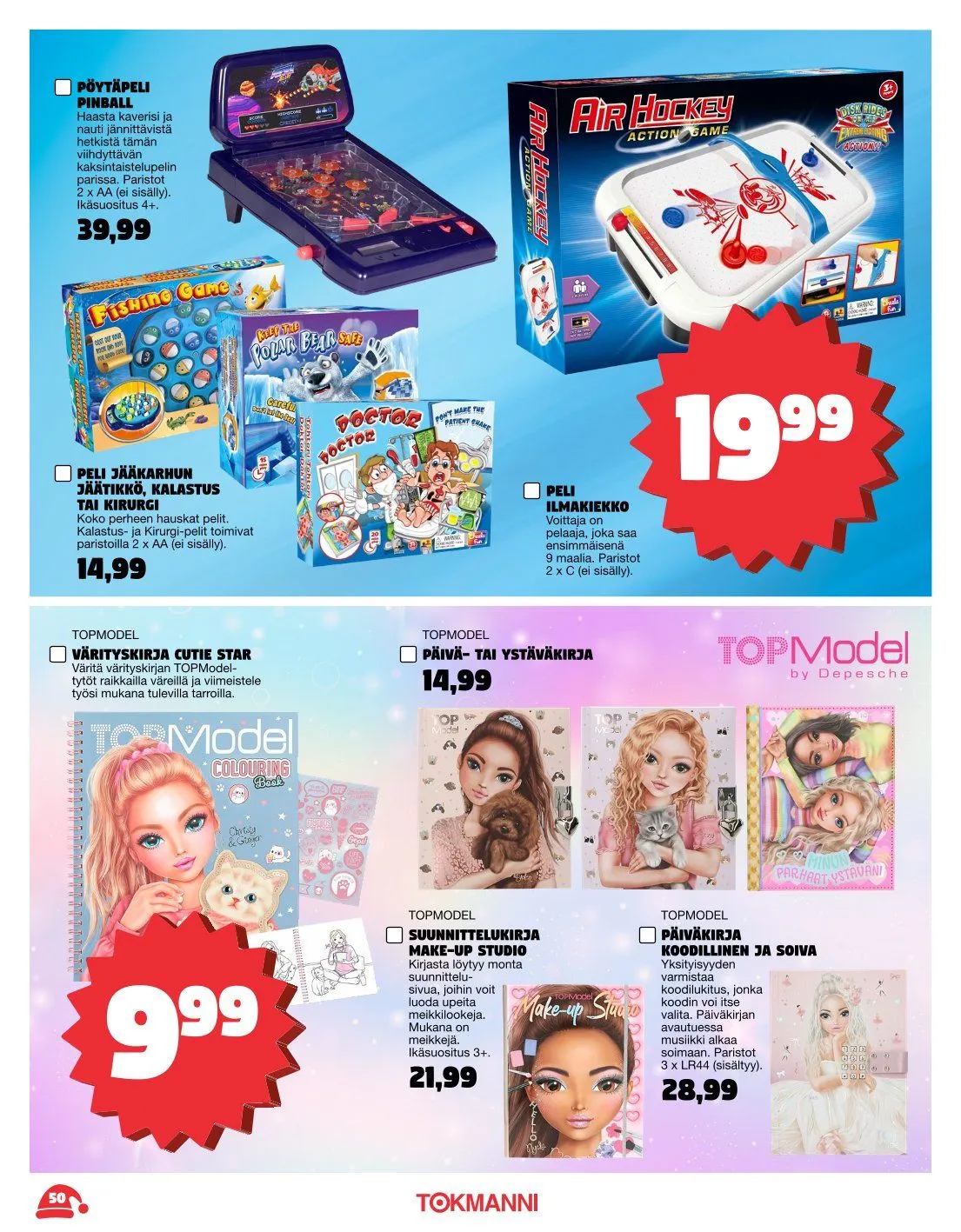  Tokmanni Tarjoukset voimassa alkaen 3. marraskuuta - 24. joulukuuta 2025 - Tarjouslehti sivu 50