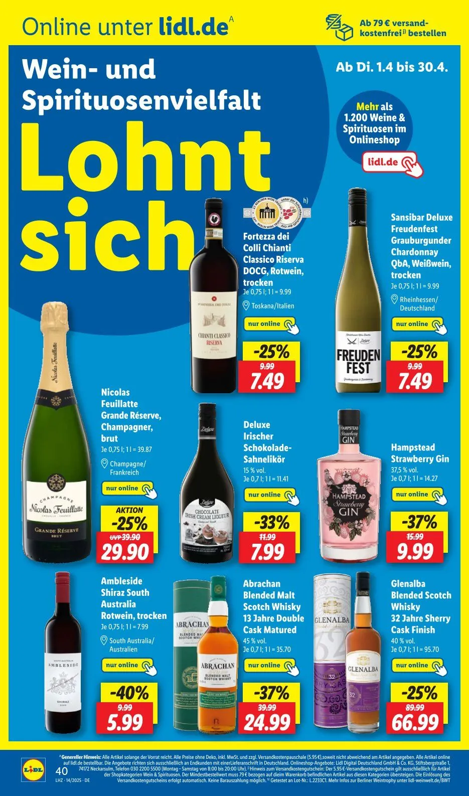 Lidl Prospekt von 31. März bis 15. April 2025 - Prospekt seite 41