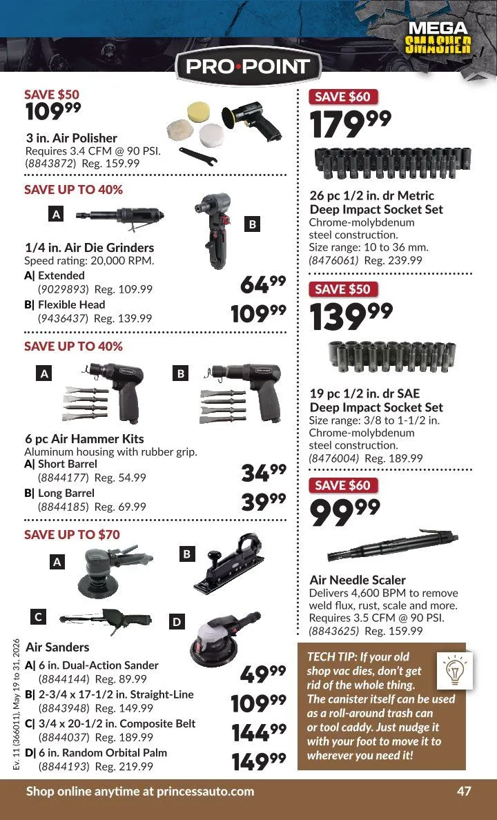 Princess Auto flyers from May 19 to May 31 2026 - flyer page 50