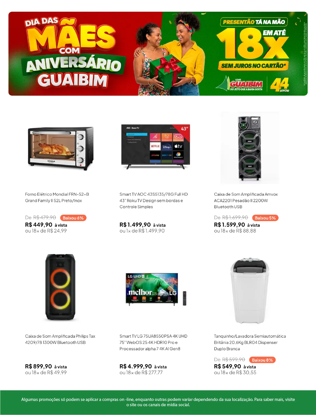 Encarte de  Lojas Guaibim 16 de abril até 6 de maio 2026 - Pagina 4