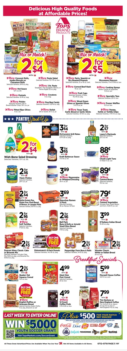 Weekly ad Tops Friendly Markets Sales from July 12 to July 18 2026 - Page 5