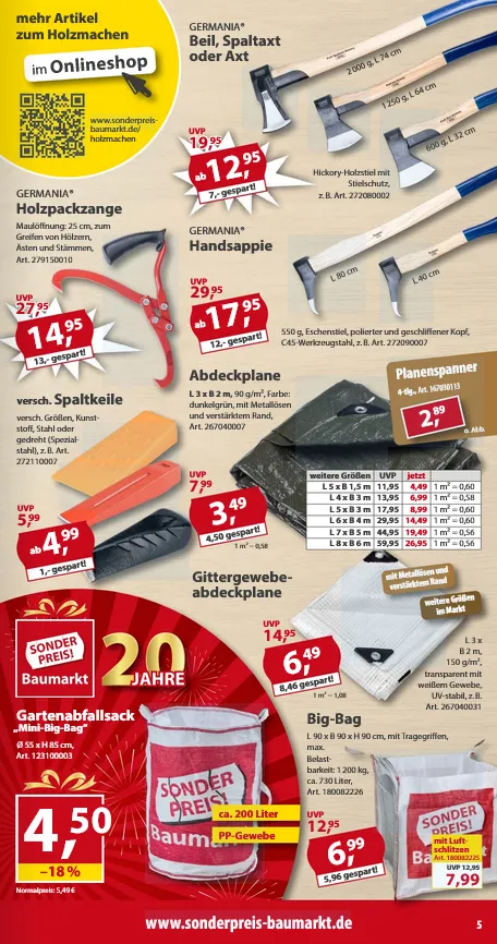  Sonderpreis-Baumarkt Angebote von 27. Dezember bis 2. Januar 2026 - Prospekt seite 5