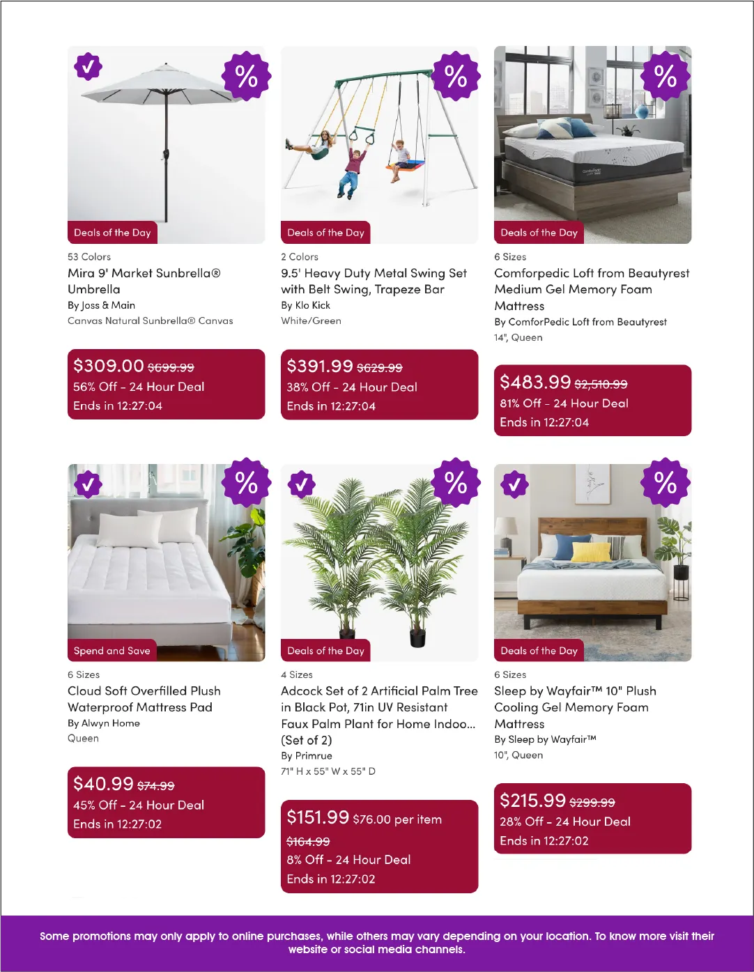 Weekly ad  Wayfair Sales from April 21 to May 10 2026 - Page 4