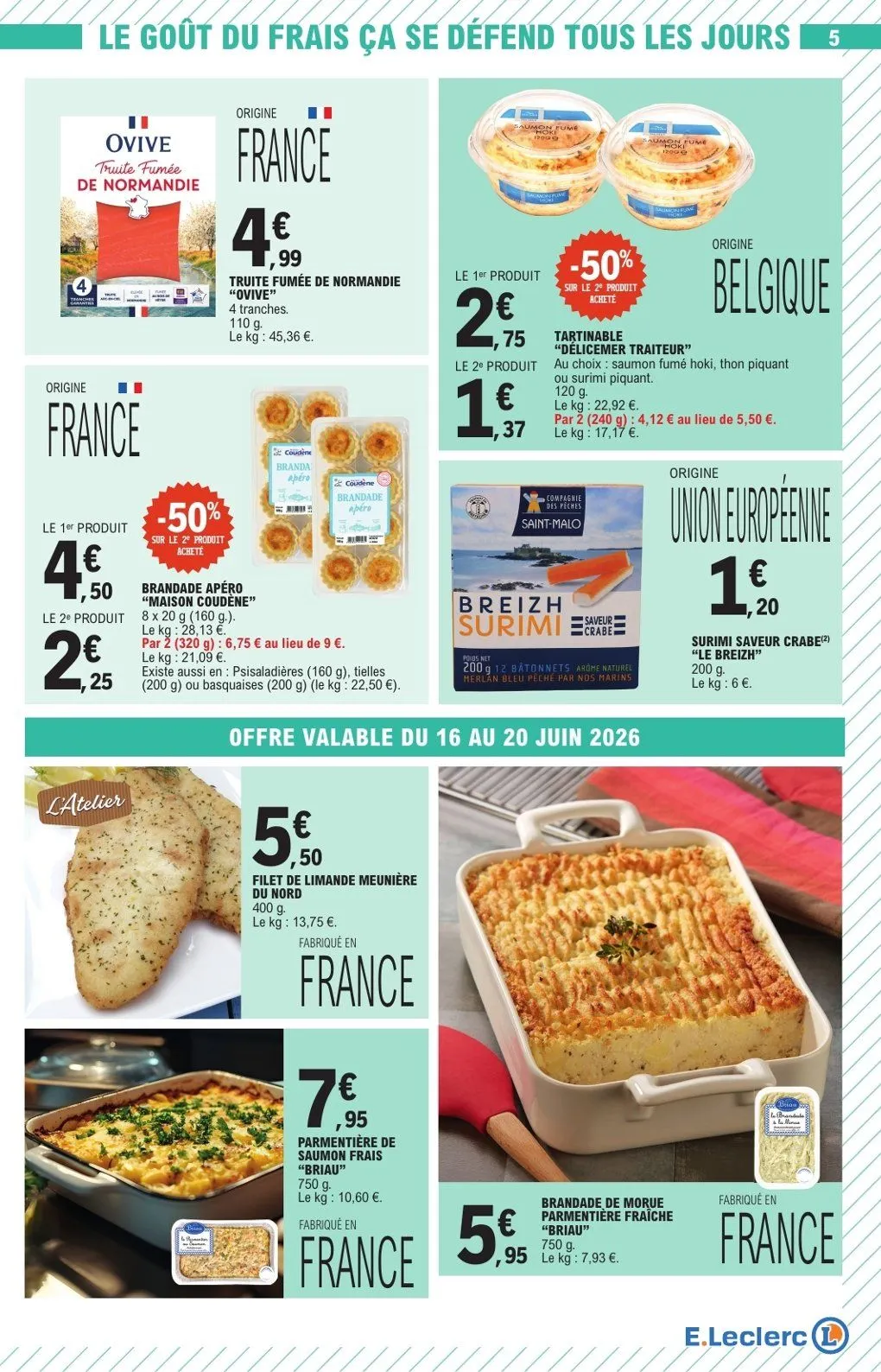 Catalogues E.Leclerc du 16 juin au 20 juin 2026 - Catalogue page 5