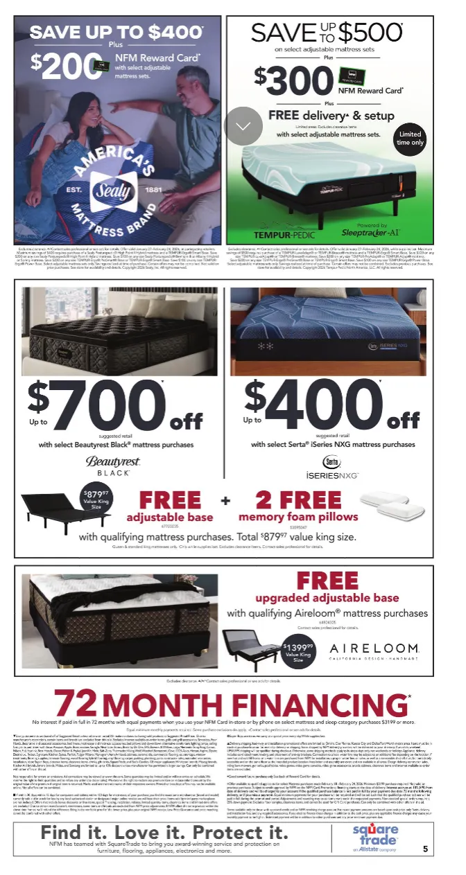 Weekly ad  Nebraska Furniture Mart Sales from February 18 to February 24 2026 - Page 5
