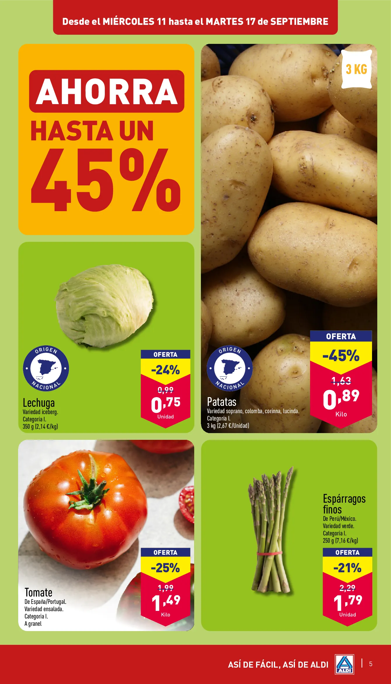 Catálogo de Aldi Ofertas 11 de septiembre al 17 de septiembre 2024 - Página 5