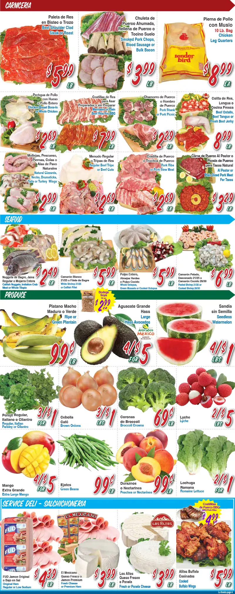 Weekly ad La Bonita Supermarkets Sales from August 13 to August 19 2025 - Page 4