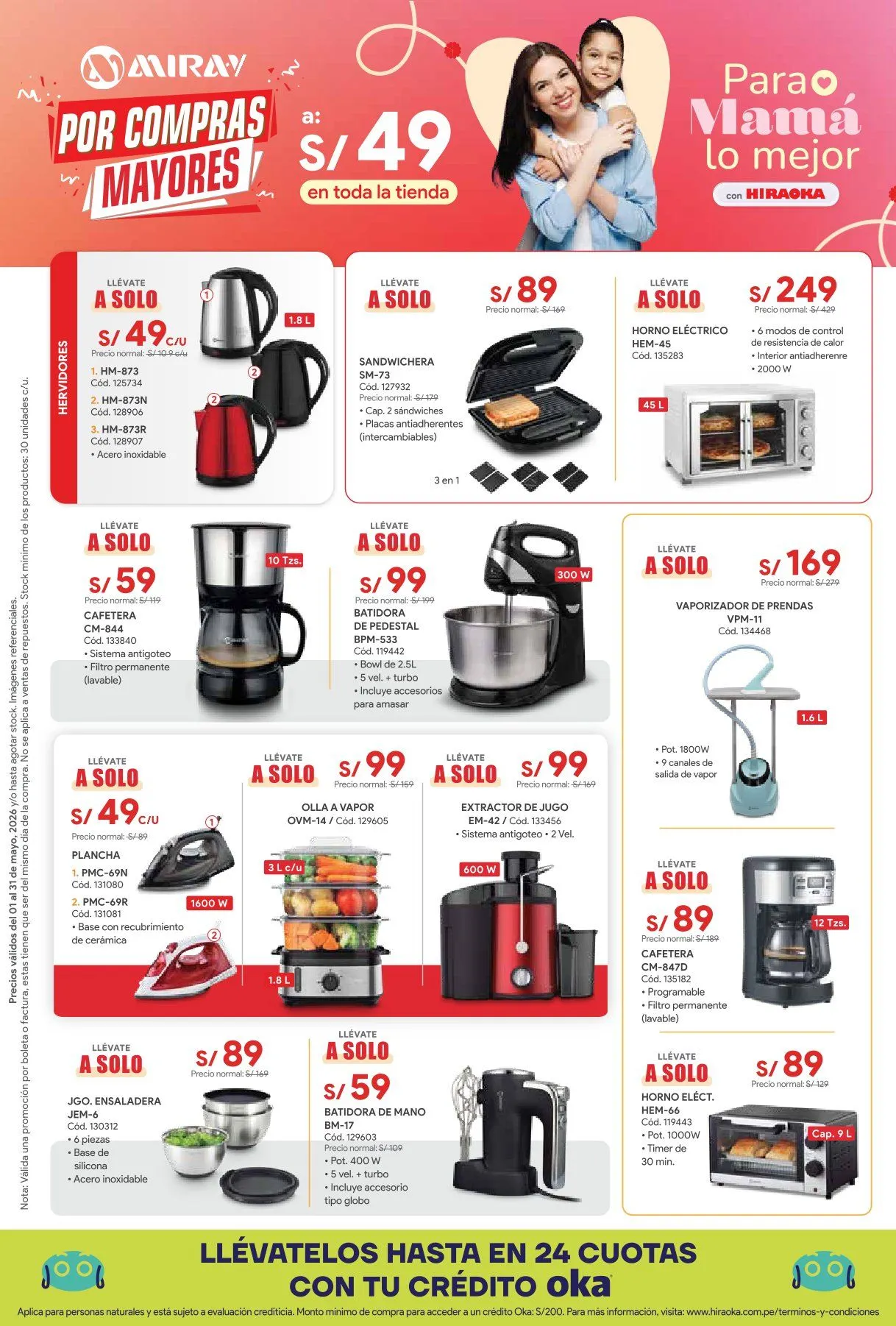 Catalogo de Hiraoka Ofertas 18 de mayo al 31 de mayo 2026 - Pag 5