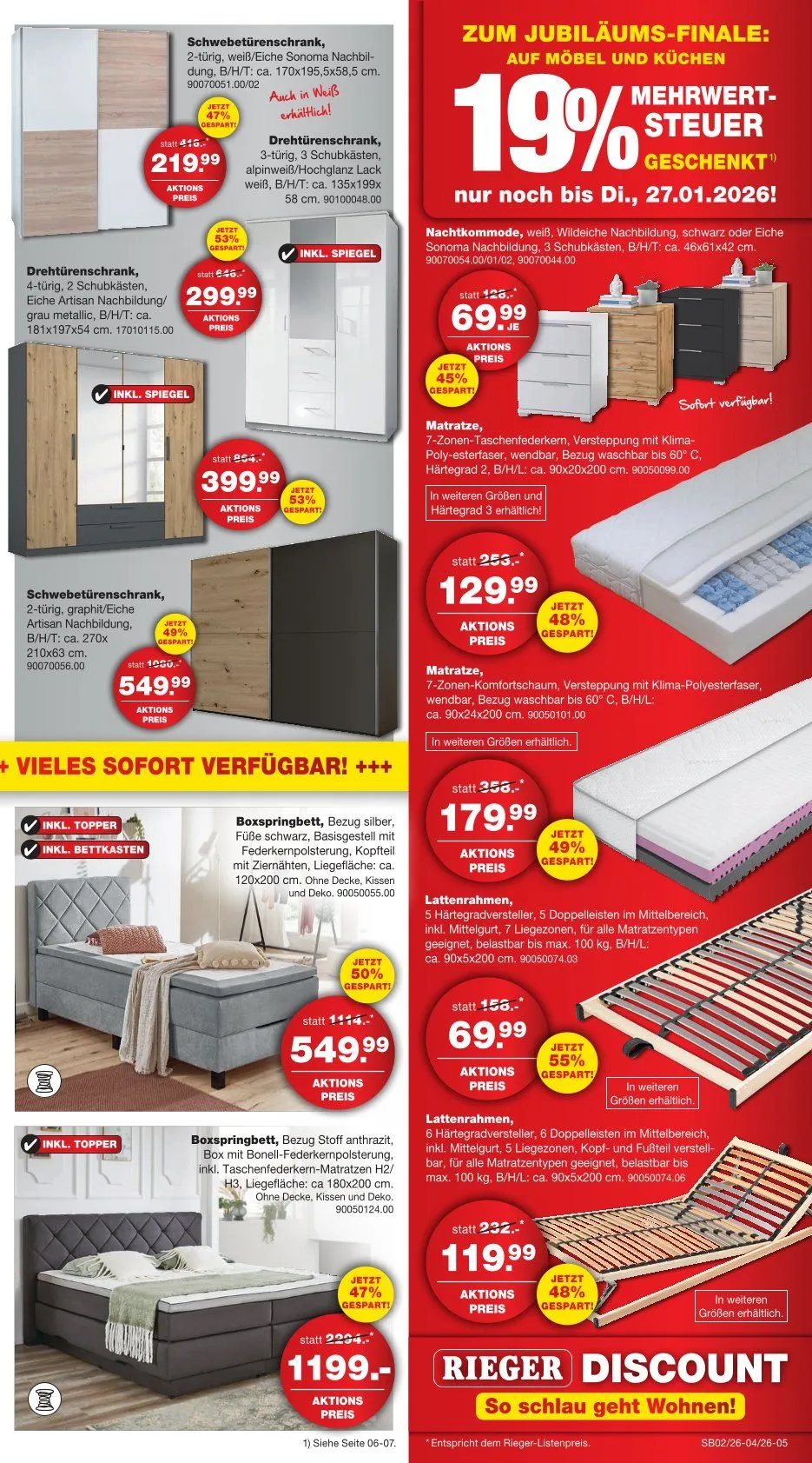  Möbel Riege von 12. Januar bis 26. Januar 2026 - Prospekt seite 5