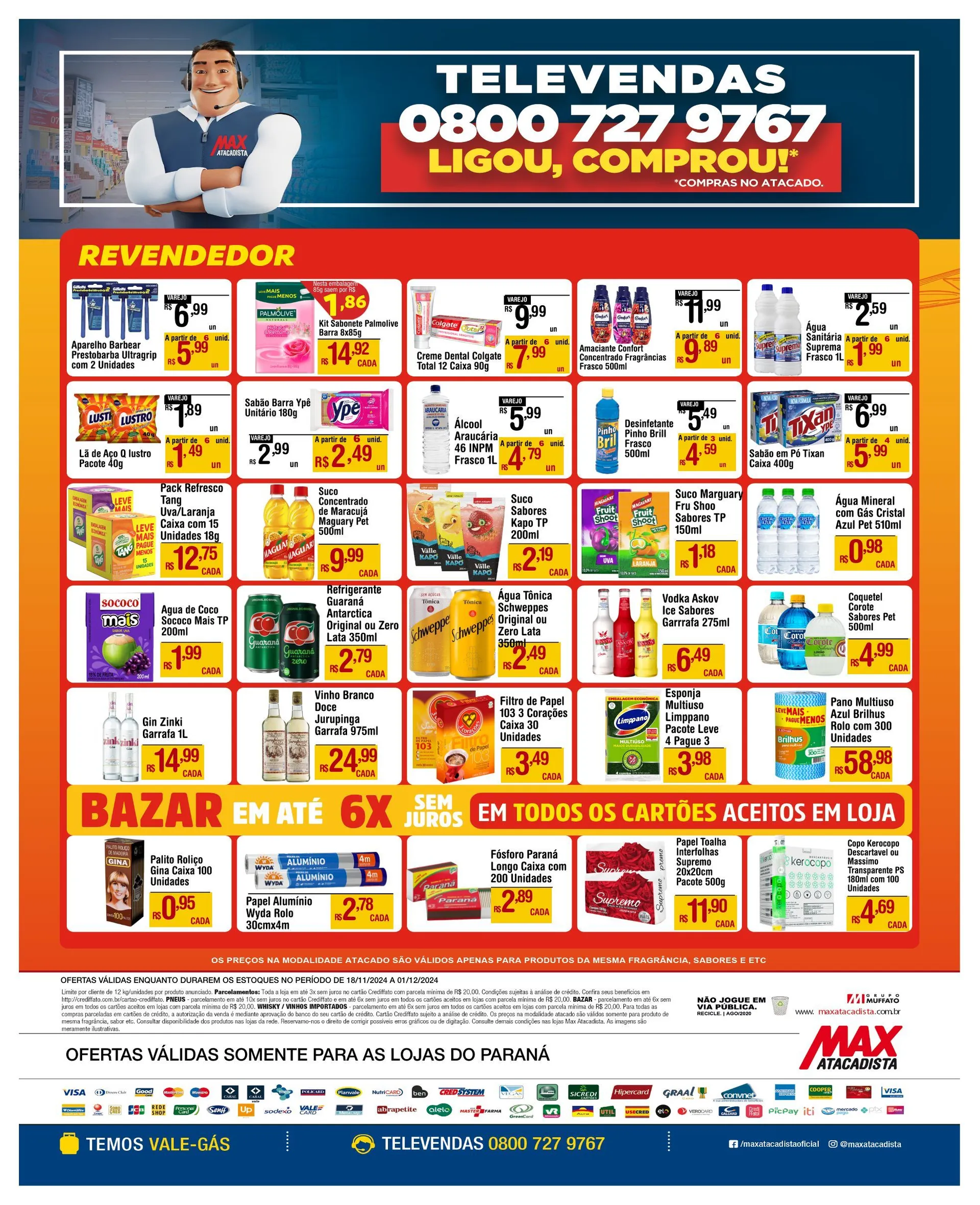 Encarte de Max Atacadista Ofertas de brochura 18 de novembro até 1 de dezembro 2024 - Pagina 4