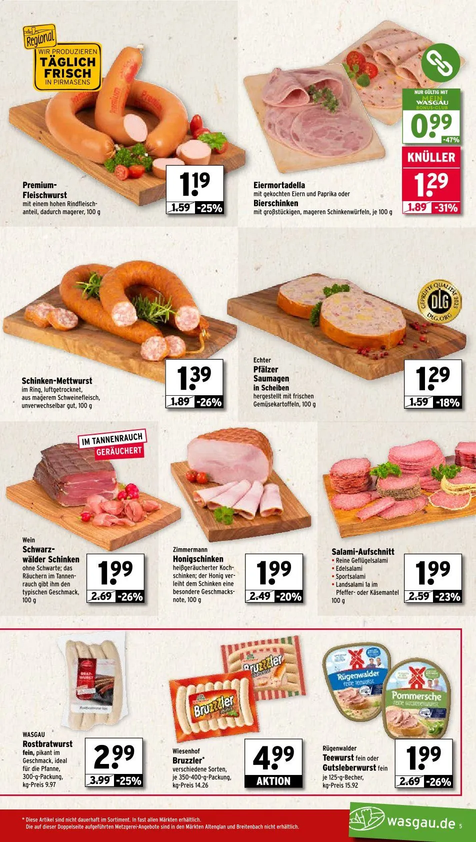 Wasgau Angebote von 25. August bis 30. August 2025 - Prospekt seite 5