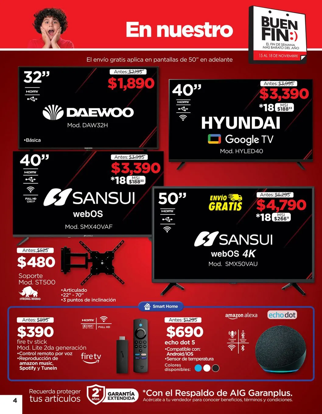 Catálogo de Ofertas imperdibles de Buen Fin 15 de noviembre al 18 de noviembre 2024 - Pagina 4