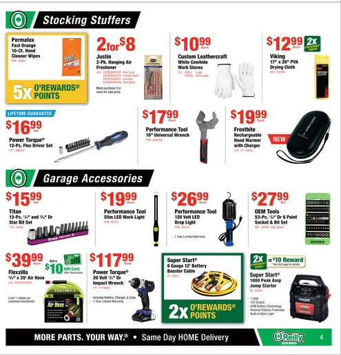 Weekly promotion O'Reilly Auto Parts Sales spanning from November 26 to December 2 2025 - Page 5 for Catalogue 365